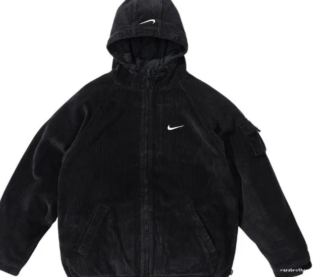 XL Hooded S Jacket Cotton Corduroy Jacket Arc Black M L Corduroy 1001